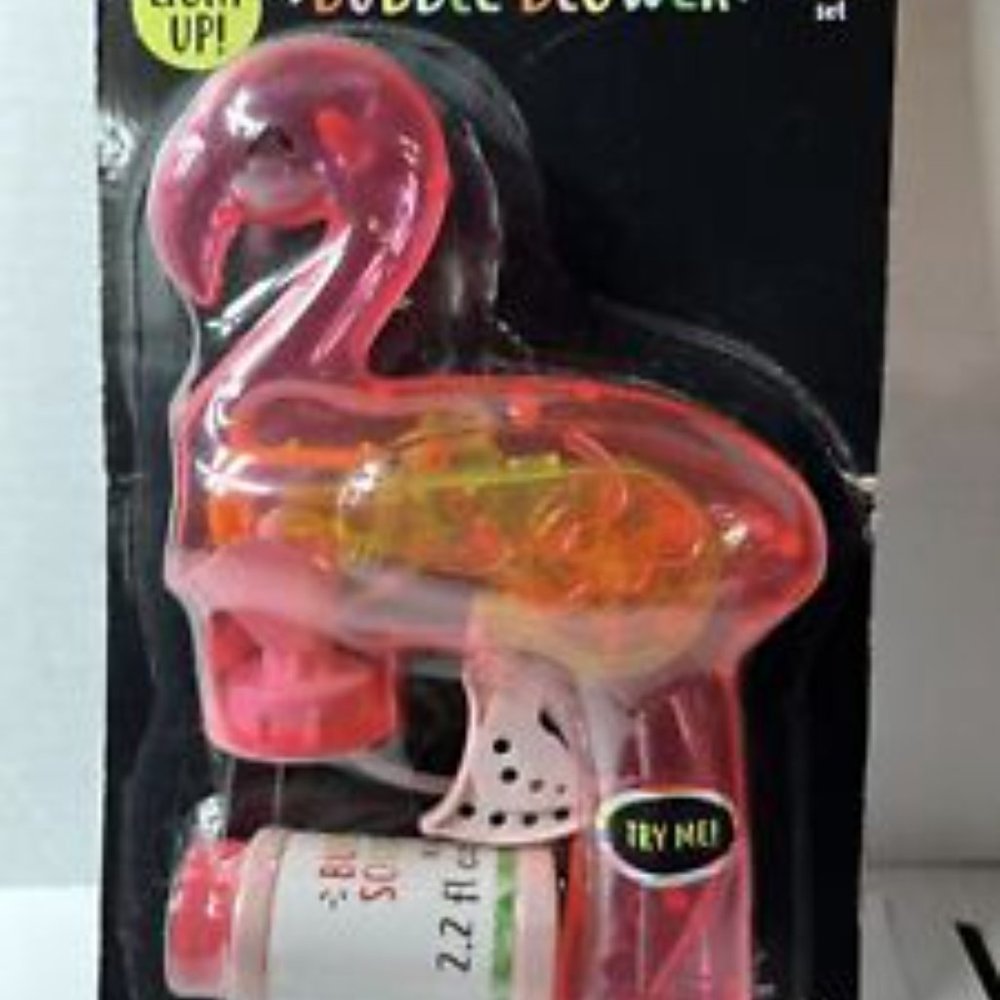 NIB Lot of 2 Bubble Blowers.  Flamingo and Shark.  Brand New.
